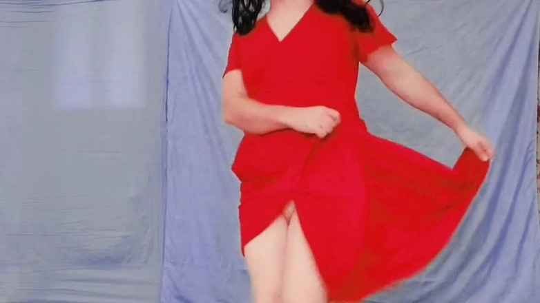 Kitty_Cross: Ladyboy kundička tančí malý penis roztomilá sexy kundička Shemale