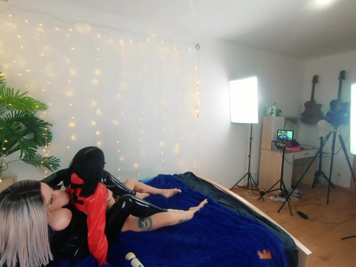 Arya Grander: Backstage of Pretty Lesbian Fetish Girls Doing Sex Video. Positive...