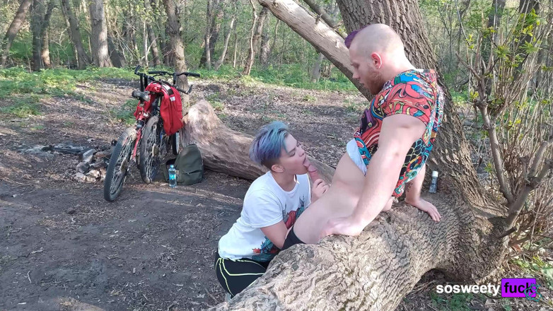 Sosweetyfuck: Sex in the forest near the road. Sosweetyfuck