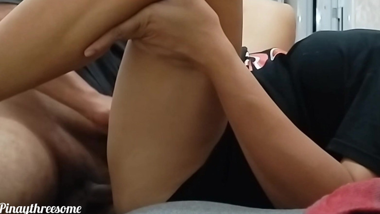 Pinay Threesome: My Stepdad Fucks Me Hard Before Going to the Sarisari...