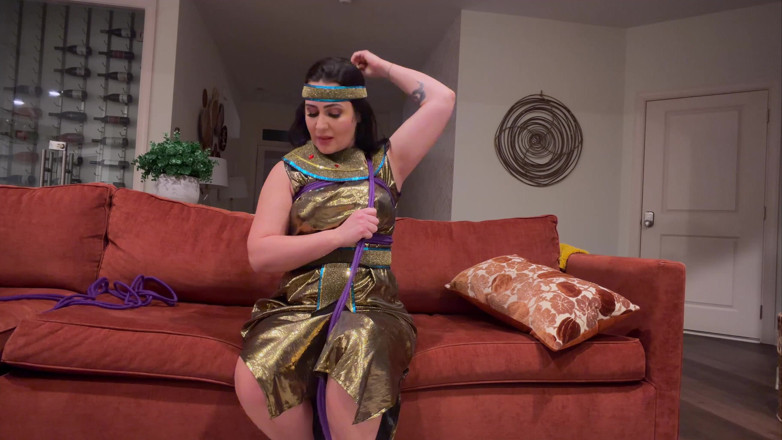 Kink in Time: Tilly Mcreese's Ancient Egyptian Self-bondage Ritual 4K POV Captive Fantasy Awaits!