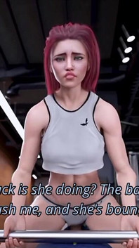 I Accidentally Fuck My Gym Trainer While Working Out and Her BF Comes in!