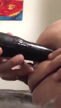 Playing with My Black Vibrator