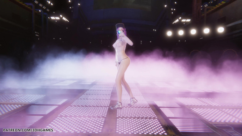 3D-Hentai Games: Mmd Lisa - Futw Akali Sexy Striptease League of Legends Hentai...