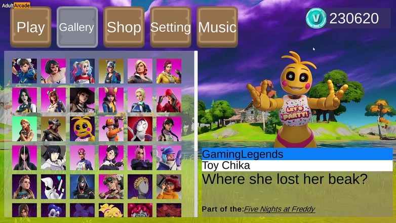 LewdArcade: Forthub Sex Scence Galerie kolekce část 05 Fortnite parodie porno hra hra [18+]...