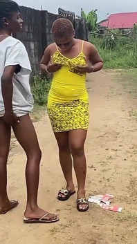 Naughty African Teen Showcasing Their Asses in Broad Daylight