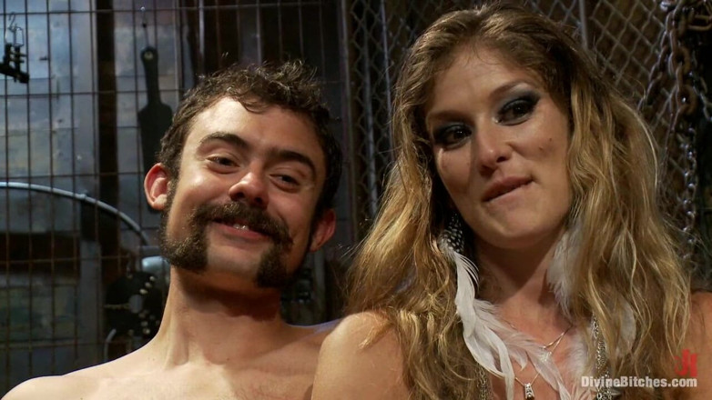 Divine Bitches by Kink: De inútil a digno en cinco dominatrix, episodio 3, castidad cbt