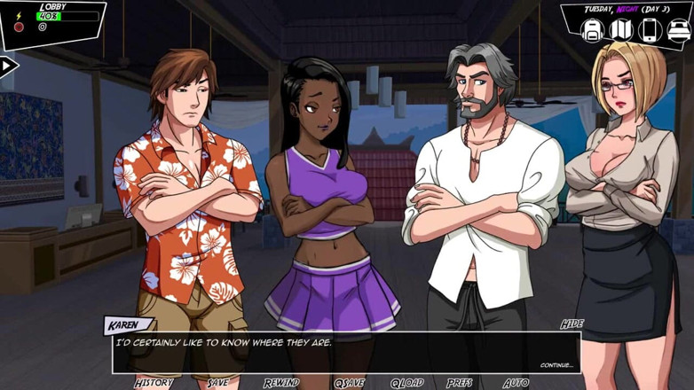 Dirty GamesXxX: Désir paradisiaque : conversation avec Mlle Georgia - épisode 14