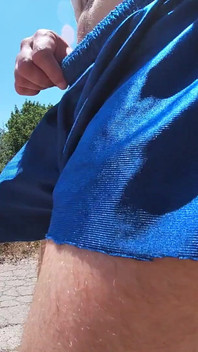 My Cock Allways Manage to Scape From My Tight Shorts Like a Prisoner