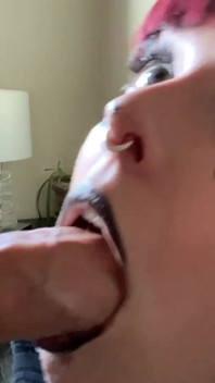 Close-up Asmr Long Tongue Blowjob