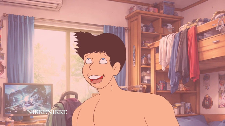 Nikkenikke animation: Yaoi, de la duo-ul de handjob la curățat intens coșurile...