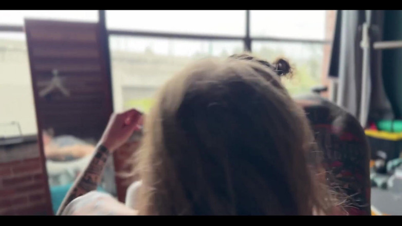 Gray Perrier: Gardło i tyłek rucha ładną trans dziewczynę