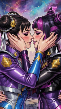 Hot Juri and Chun Li (ai)