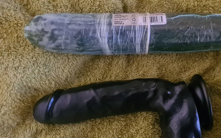freakbear1357: Me Playing with Mr. Cucumber