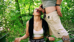 YSP Studio: Freeuse дрочит на конский хвостик брюнетки во время ее медитации - огромное бесплатное использование камшота на лицо