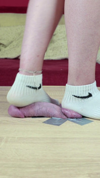 Cockbox, CBT und schwanz trampeln in schmutzigen socken, domina – wichsanleitung – trampeln