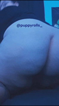 Showing My Asshole Under the Blue Lights! Want Me to Ride, Huh?