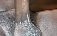 Big Black Cock Male Orgasm Jerking and Shooting Loads of Cum