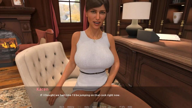 Dirty GamesXxX: THE VISIT: Huge facial cumshot in to the dean's office...