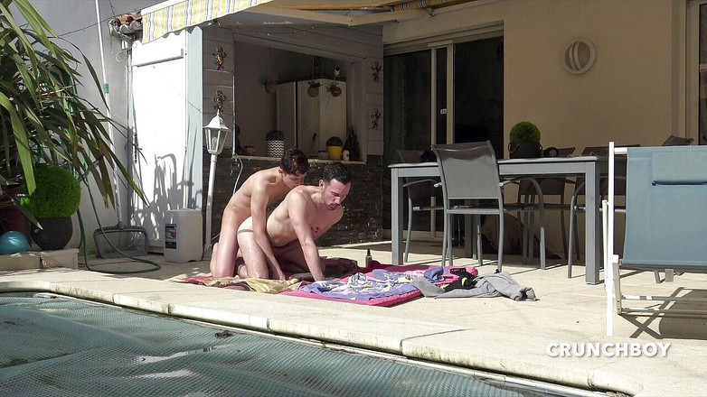 Hot guys from France: Buitenshuis met Jimy geneukt door Twink 18-jarige