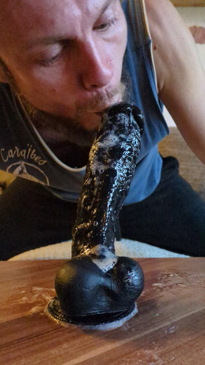 Deepthroat Madness: Very Sloppy Dildo Deepthroat, a Lot of Saliva Is Running...