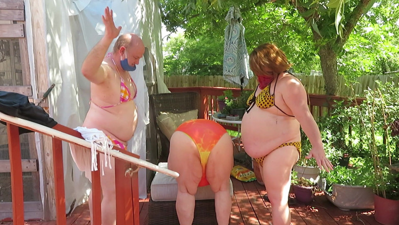 BBW nurse Vicki adventures with friends: Versohl mich für papi