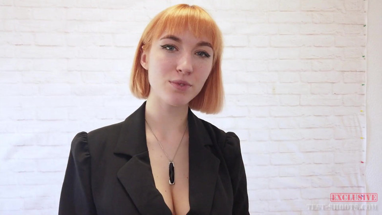 Test-Shoots: สาวผมแดงนมใหญ่ วัยรุ่น Lilly Mays ถ่ายคลิปสัมภาษณ์โชว์ตัวเปลือย
