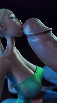 3D Futa boquete com pau grande transsexual animação