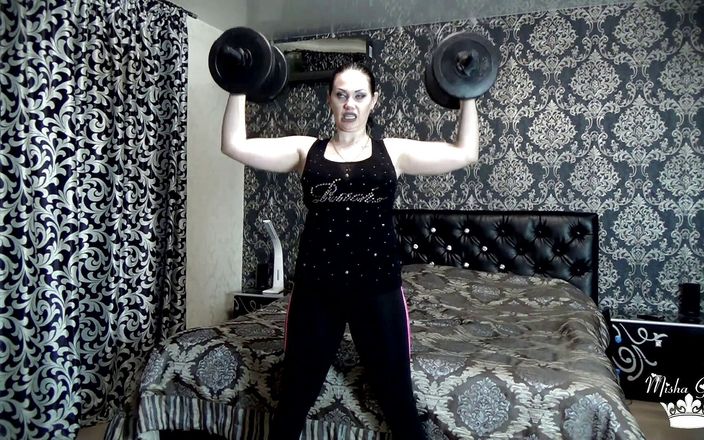 Goddess Misha Goldy: Son ağırlık kaldırma mücadelemi dövüyorum! Egzersiz başına 50&amp;#039;den fazla kez