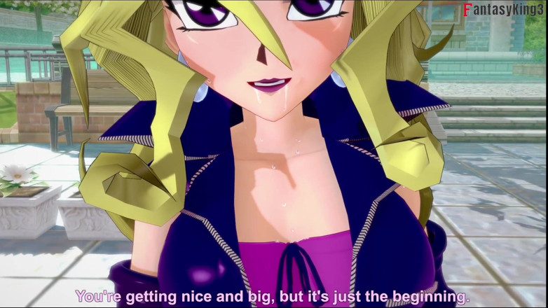 Fantasy king: Mai Valentine kouření - Yu Gi Oh