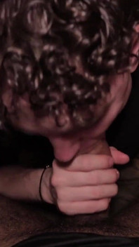 POV Twink Blowjob Cum Eating Nico Mucci Sucking Sweaty Stepdaddy Camilo Brown's Big Uncut Cock