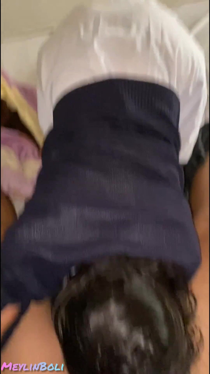 MeylinBoli: Video fatto in casa scopo studentessa prima della scuola culo...