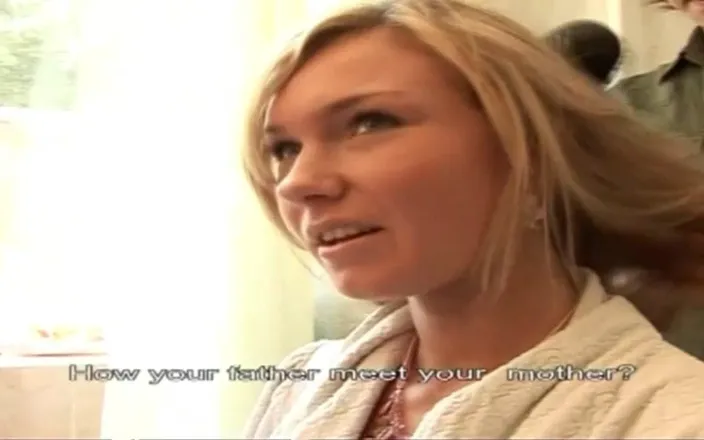 Vintage megastore: Picked up blonde slut tries the casting couch.