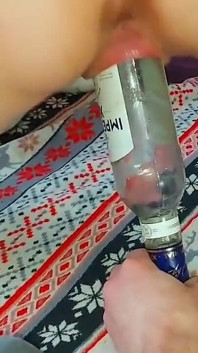 Riesenflasche rein