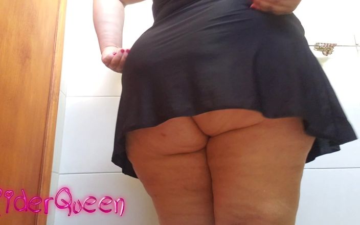 Riderqueen BBW Step Mom Latina Ebony: MILF BBW, culotte rouge latina à gros cul
