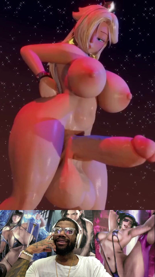 Big Milk Long Hard Cock Thicc Ass Futa Rosalina Celebrates by Shaking Her Goods (L6RD7BLU3 FUTA)