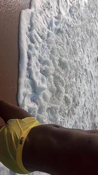 Having Fun on the Beach of Cotonou Alone for the First Time
