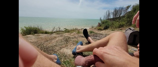 Sexydick: Slampa på en strand