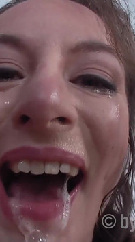Cum Milf blows the cock