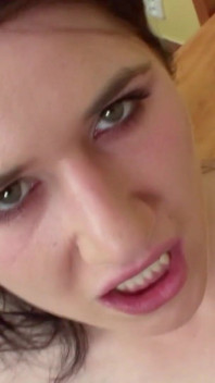 POV tinder date with big cock fucks skinny teen at the dining table