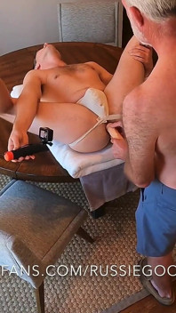 Daddy and Boy Bareback, Play with Toys and Cuddle