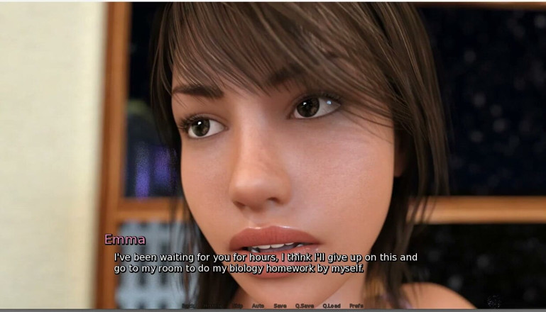 XXX Games Bunk: Laura Lustful Secret - 게임플레이 - 롤플레이 - 푹신한 보지와 낙타 토로 새아빠 친구를 괴롭히는 십대