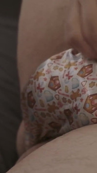 Gingerbread Satin Thong Play