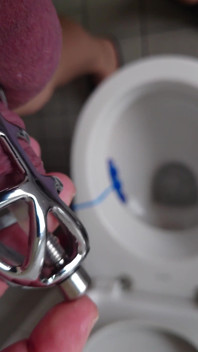 Piss in the Penis Cage with Catheter in Tights