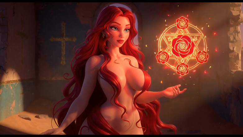Stories&Anime: Liora Crimson, Istana Tudung Crimson bayangan, Pengembaraan teka-teki bogel artistik