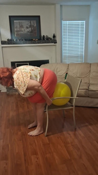 Blooper Big Beauty Nurse Vicki Try's to Pop Balloon with Ass but It Doesnt Work!