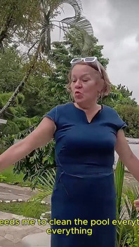 Nenek perv mengupah tukang kebun muda dan akhirnya mengongkeknya dengan keras di pantat