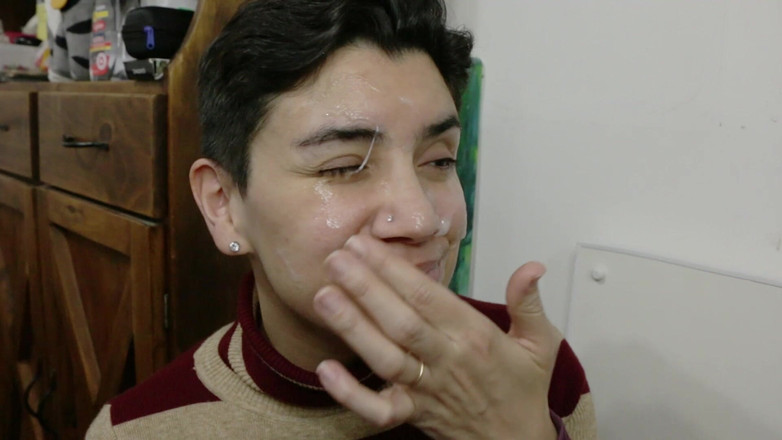 TheArtOfCum: Velha escola facial! Câmera manual em primeiro plano