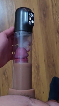¡solo Un Momento Después De Un Intenso Orgasmo! ¡una Bomba De Vacío De Pene Lleno De Esperma!