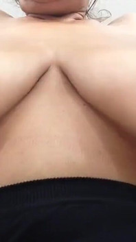 Huge Tits Oiled and Self Sucking Part 2